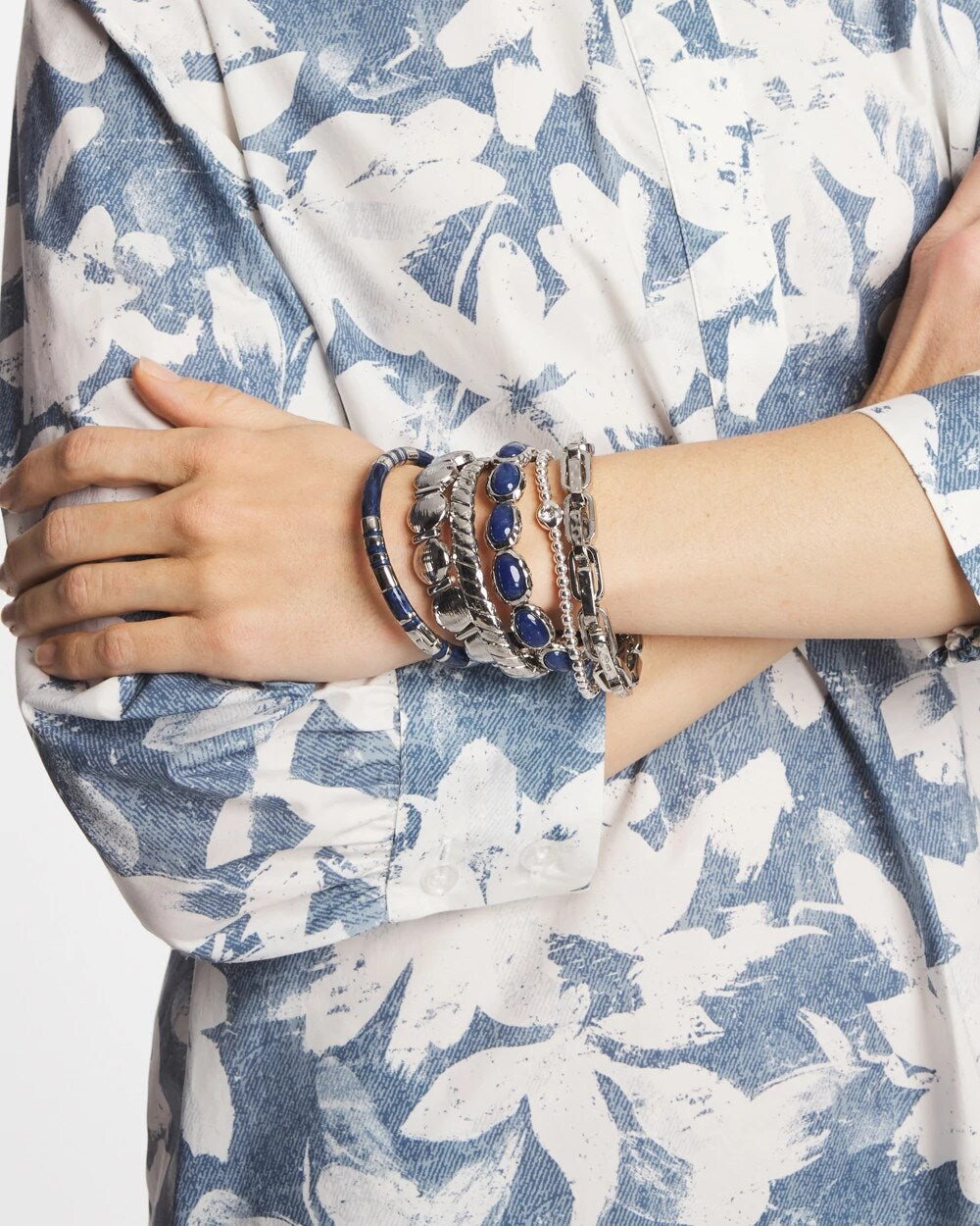 Chico's Thin Twist Stretch Bracelet
