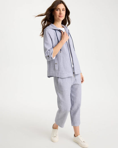Chico's Zenergy® Striped Gauze Jacket