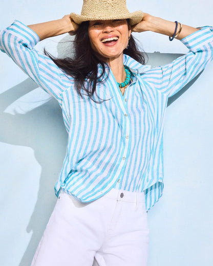 Chico's No Iron™ Linen Striped Shirt