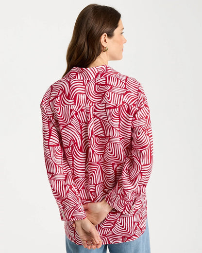 Chico's No Iron™ Linen Geo Print Shirt