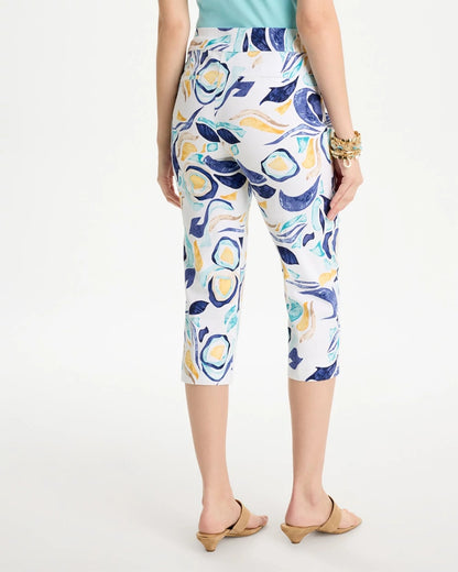 Chico's Brigitte™ Slim Handpainted Pull-On Capri