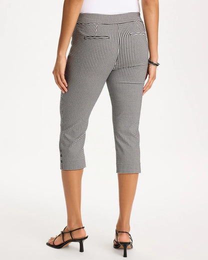 Chico's Brigitte™ Slim Gingham Pull-On Capri Pant