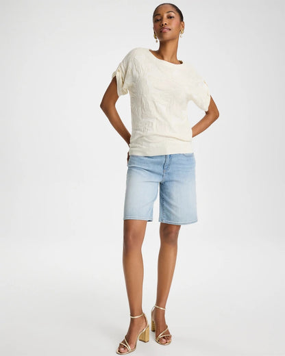 Chico's Girlfriend Slim Indigo Jean Shorts