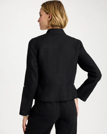 Chico's Linen Moto Jacket