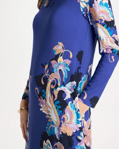 Chico's Jersey Knit Baroque Shift Dress