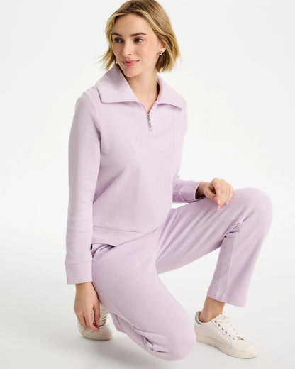 Chico's Zenergy® Beach Slub Half-Zip Pullover Top
