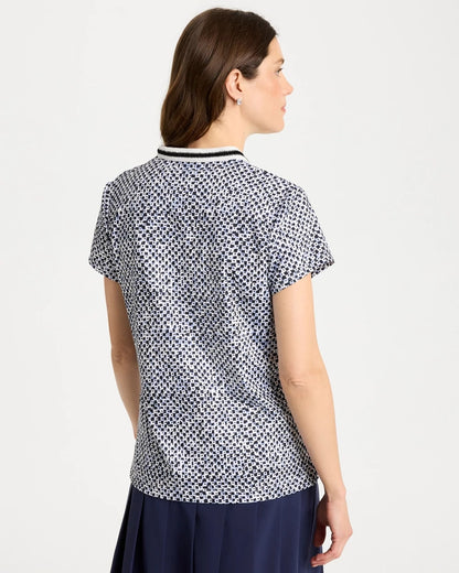Chico's Zenergy® UPF Crochet Trim Polo