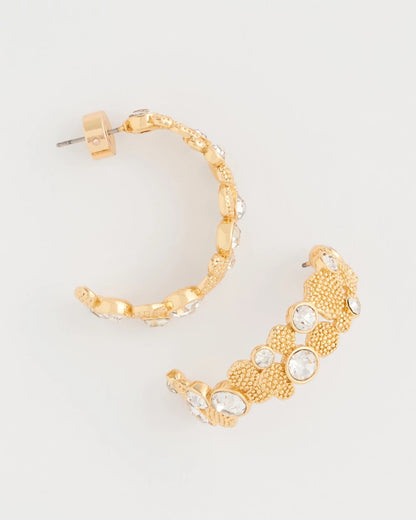 Chico's Sea Foam Hoop Earrings