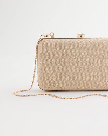 Chico's Shell Embellished Clutch