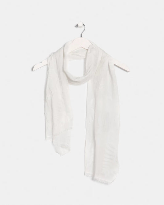 Chico's Textured Palms Oblong Scarf