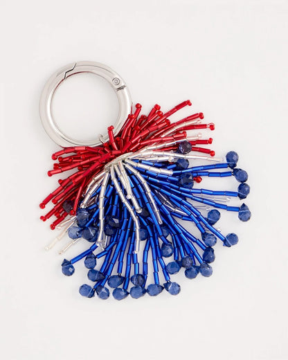 Chico's Fireworks Bag Charm Key Chain