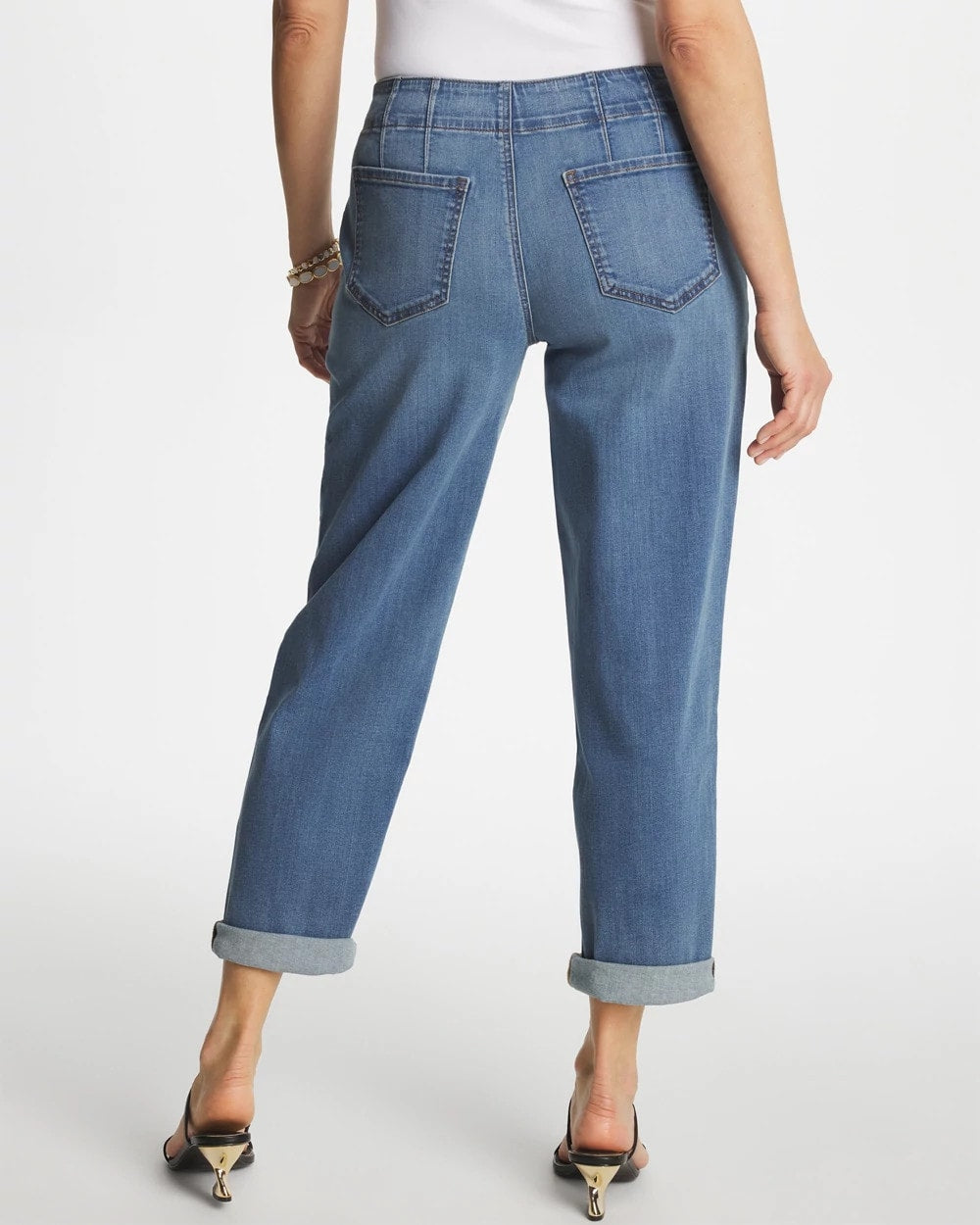 Chico's Pull-On Boyfriend Cropped Jeans
