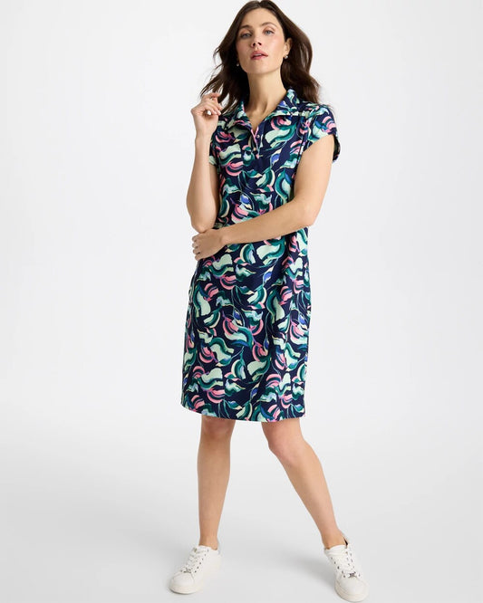 Chico's Zenergy® UPF Blooms Polo Dress