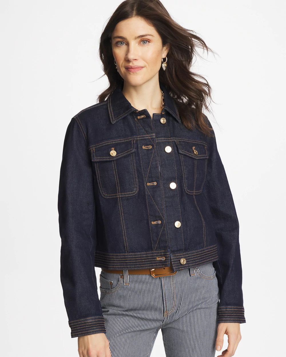Chico's Denim Trucker Jacket