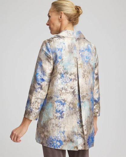 Chico's Travelers™ Collection Watercolor Jacquard Jacket
