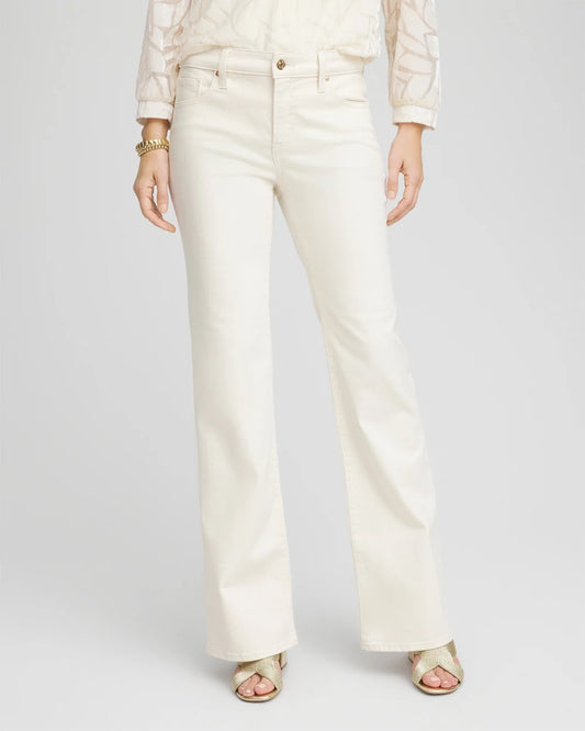 Chico's Petite Girlfriend Flared Leg Jeans