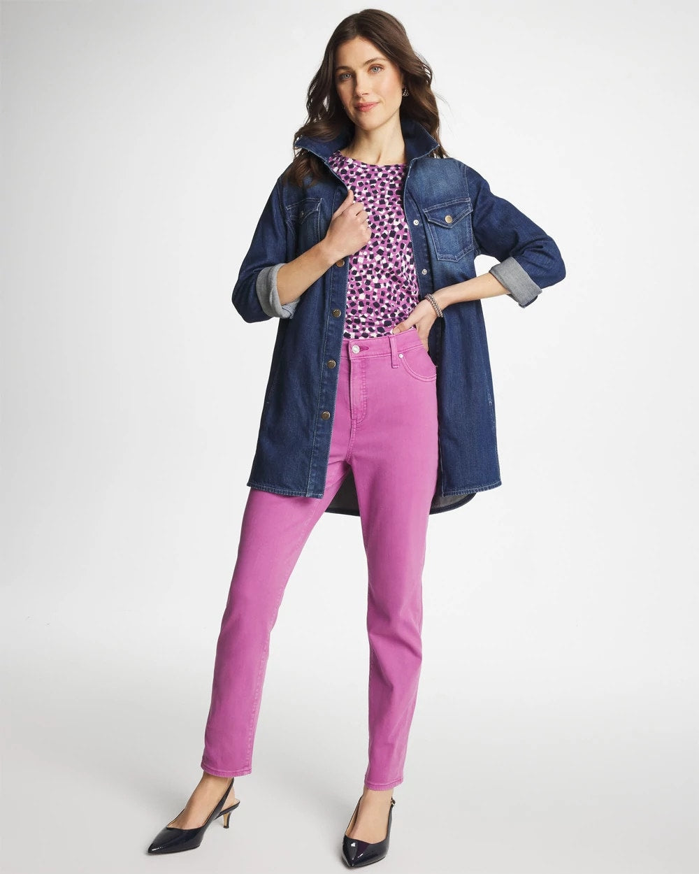 Chico's Girlfriend Slim Ankle Jeans