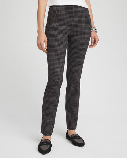 Chico's Juliet Tonal Check Ankle Pants