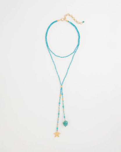 Chico's Genuine Turquoise Stone Y-Necklace