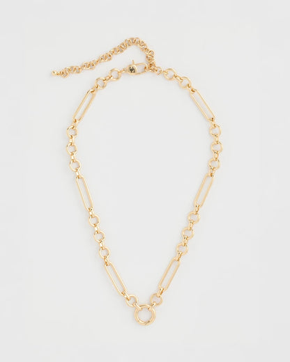 Chico's Shiny Goldtone Novelty Charm Necklace