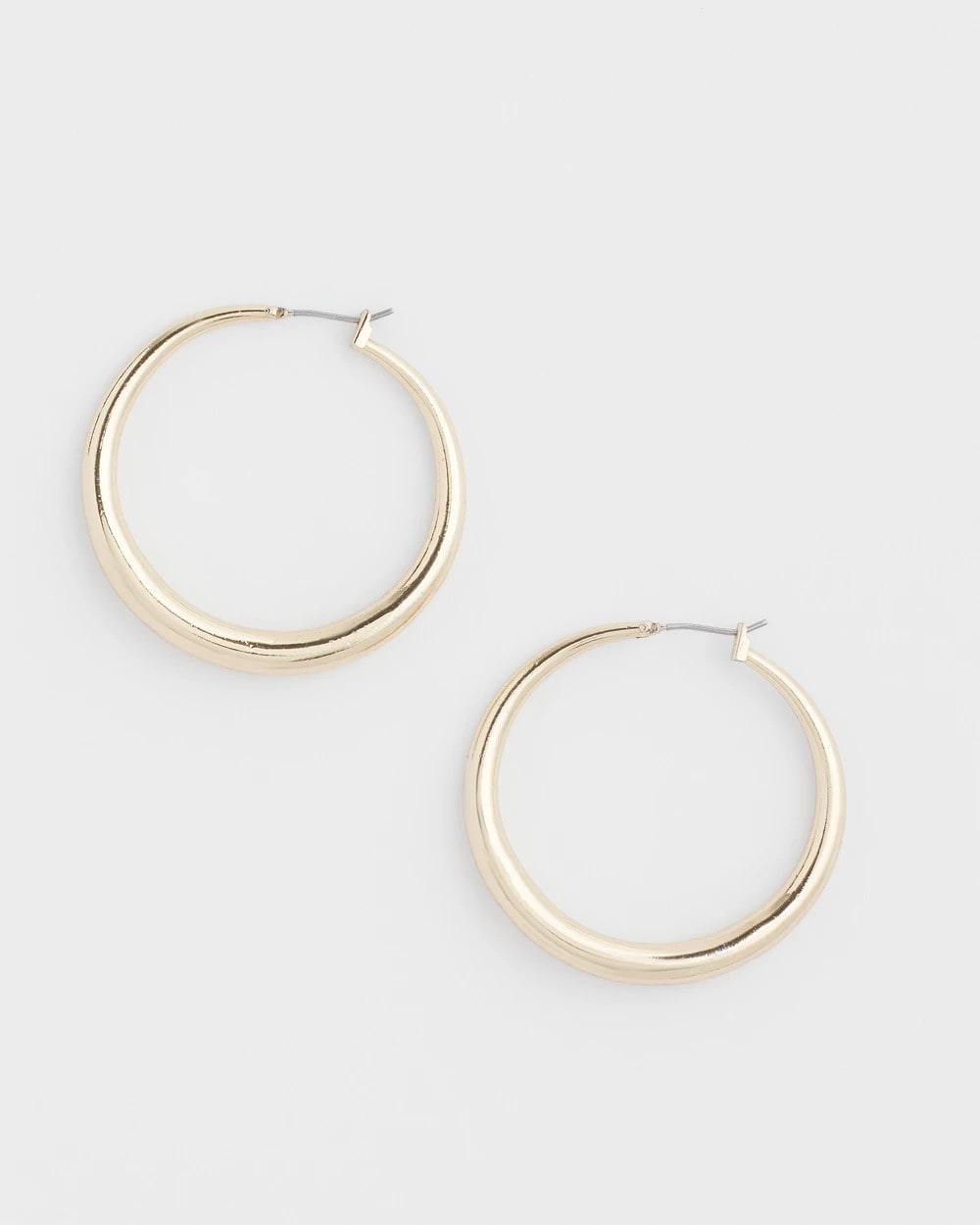 Chico's Cassie Gold-Tone Hoop Earrings