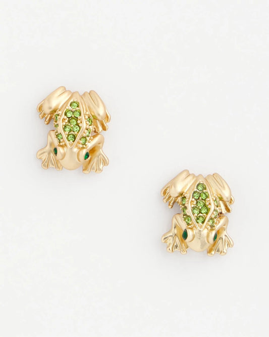 Chico's Frog Stud Earrings