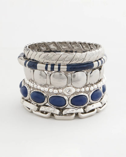 Chico's Blue Large Stretch Bracelet