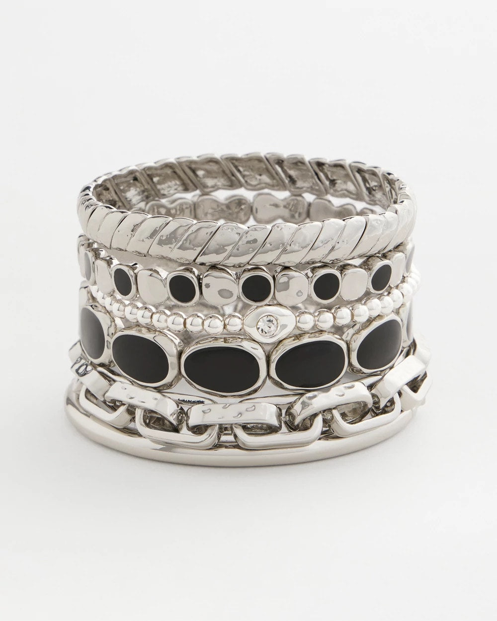 Chico's Black Large Stretch Bracelet