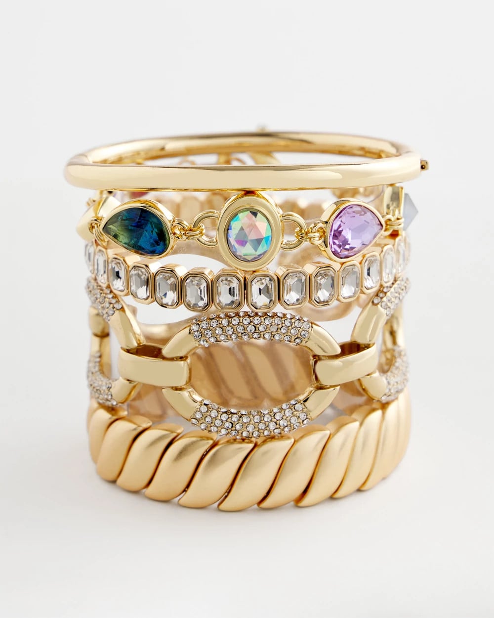 Chico's Matte Twist Stretch Bracelet