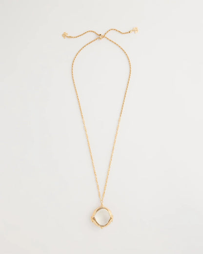 Chico's Butterfly Wing Monocle Necklace