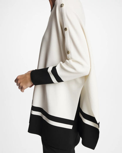 Chico's Button Detail Poncho