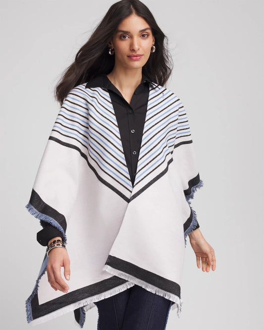 Chico's Woven Reversible Ruana