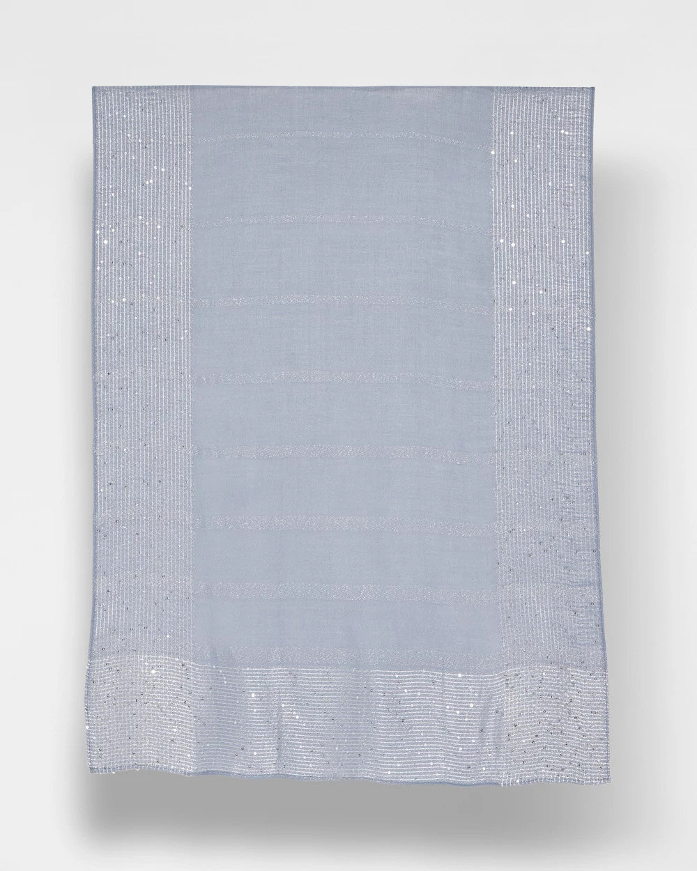 Chico's Lurex Trim Oblong Scarf