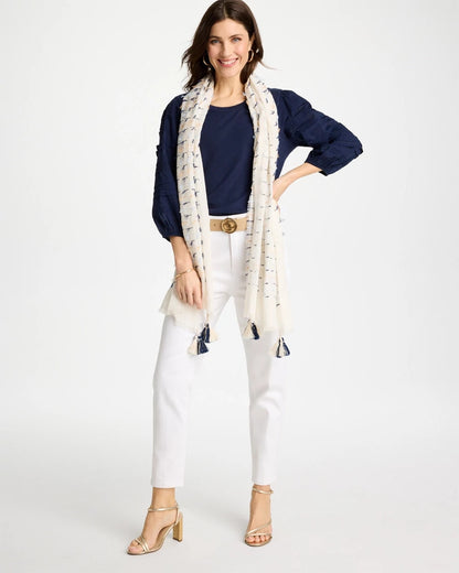 Chico's Fringe Oblong Scarf