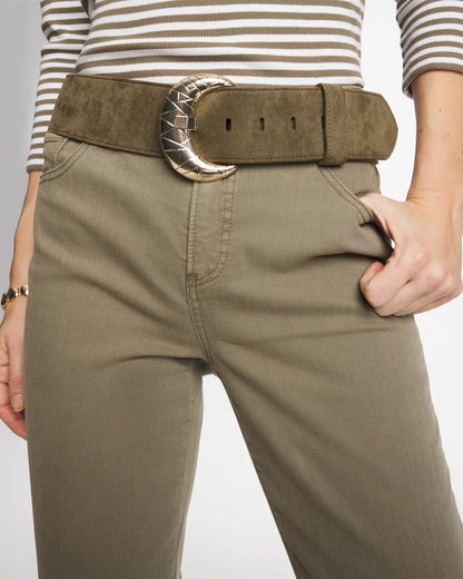 Chico's Green Faux Suede Sash Belt