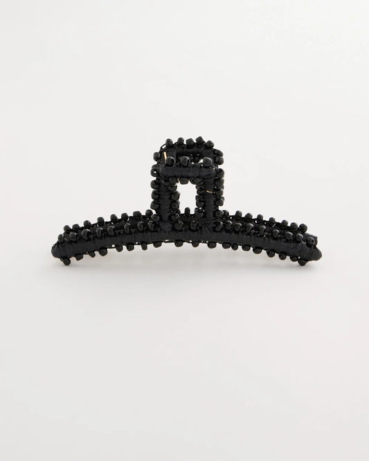 Chico's Black Raffia Hair Clip