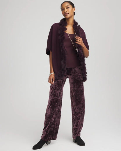 Chico's Crushed Velvet Wide-Leg Pants