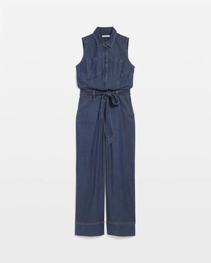 Chico's Denim Wide-Leg Jumpsuit