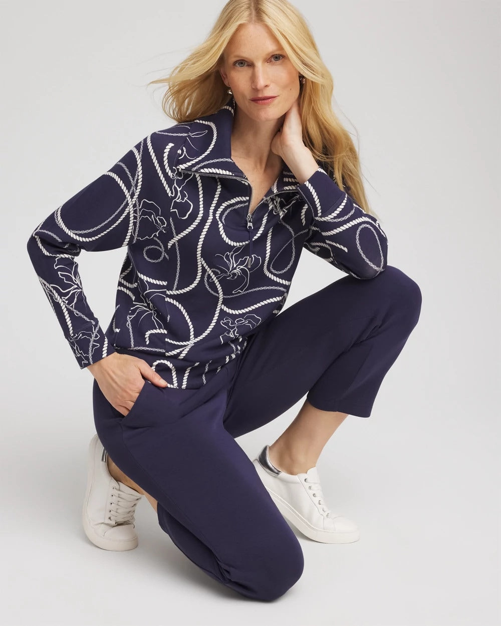 Chico's Zenergy® Soft Melody Half-Zip Top