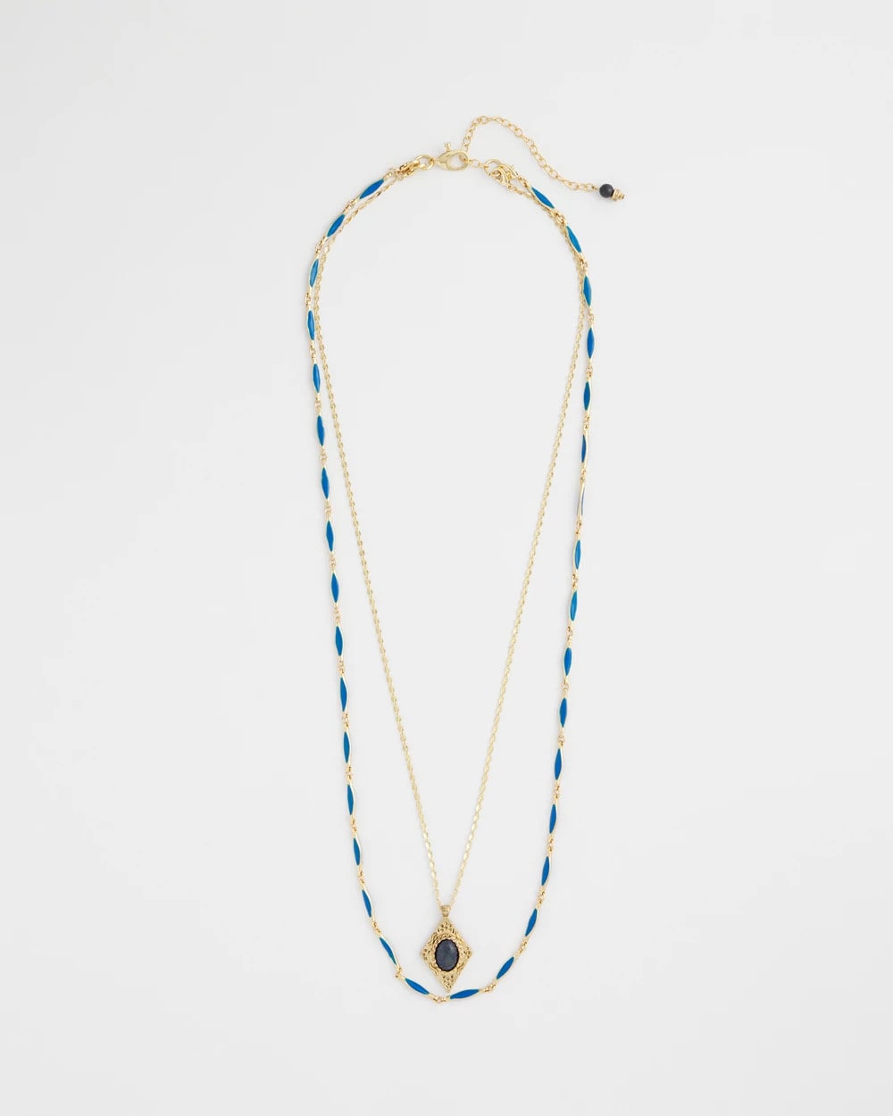 Chico's Double-Strand Sodalite Pendant Necklace