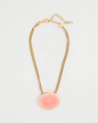 Chico's Coral Pendant Necklace