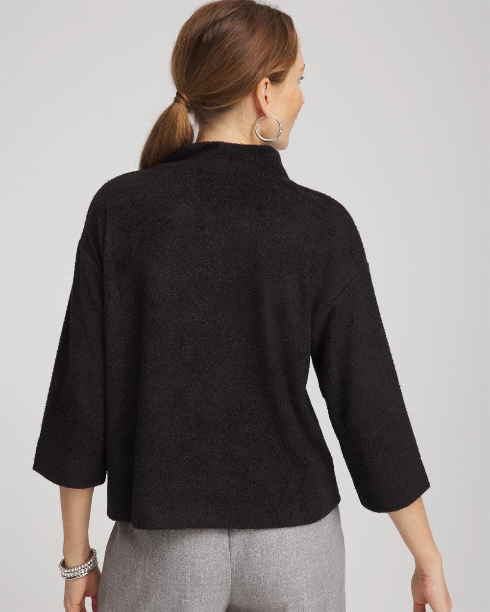 Chico's Jacquard Cozy Turtleneck