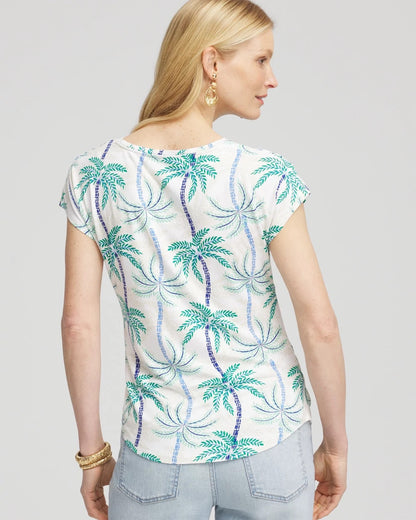 Chico's Cap Sleeve Dolman Tee