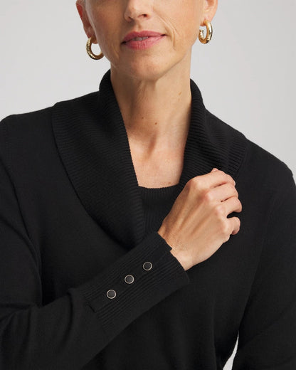 Chico's Cowlneck Long-Sleeved Sweater