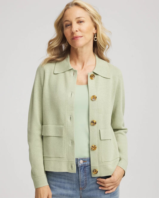 Chico's Button-Front Cardigan Jacket