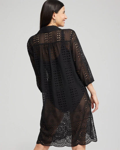 Chico's Shirt Dress Swim Coverup