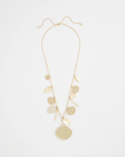 Chico's Gold Long Single Strand Necklace
