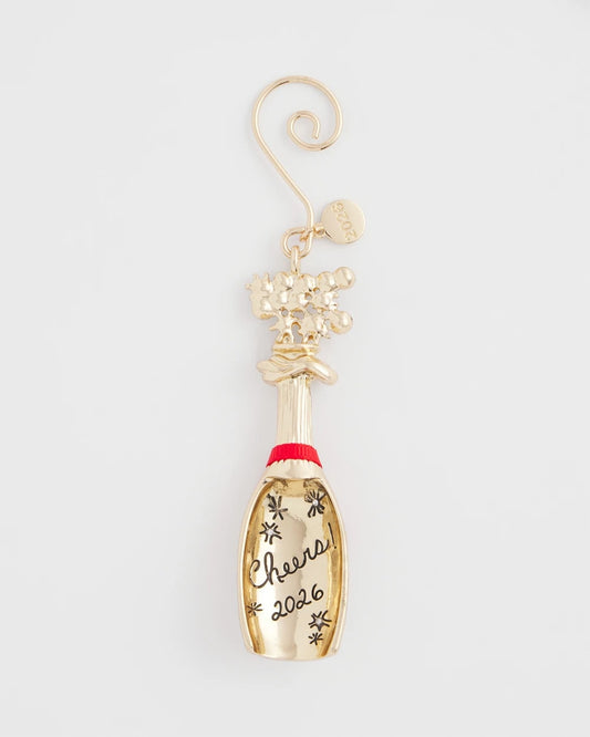 Chico's Champagne Bottle Ornament